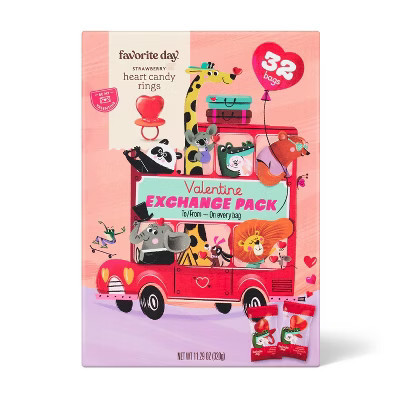 Valentine's Heart Candy Ring - 11.29oz/32ct - Favorite Day™ | Target