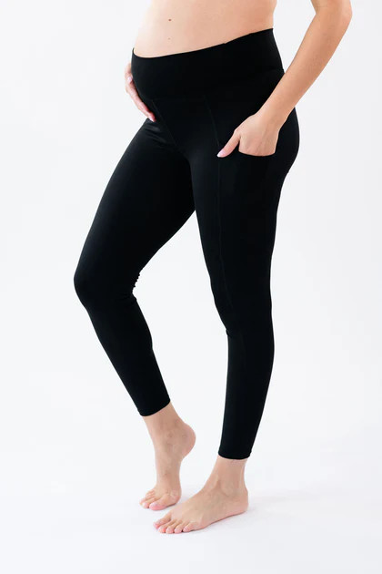 Cindy High Waisted Ultra Soft 7/8 Legging - Black | Berkley Clothing