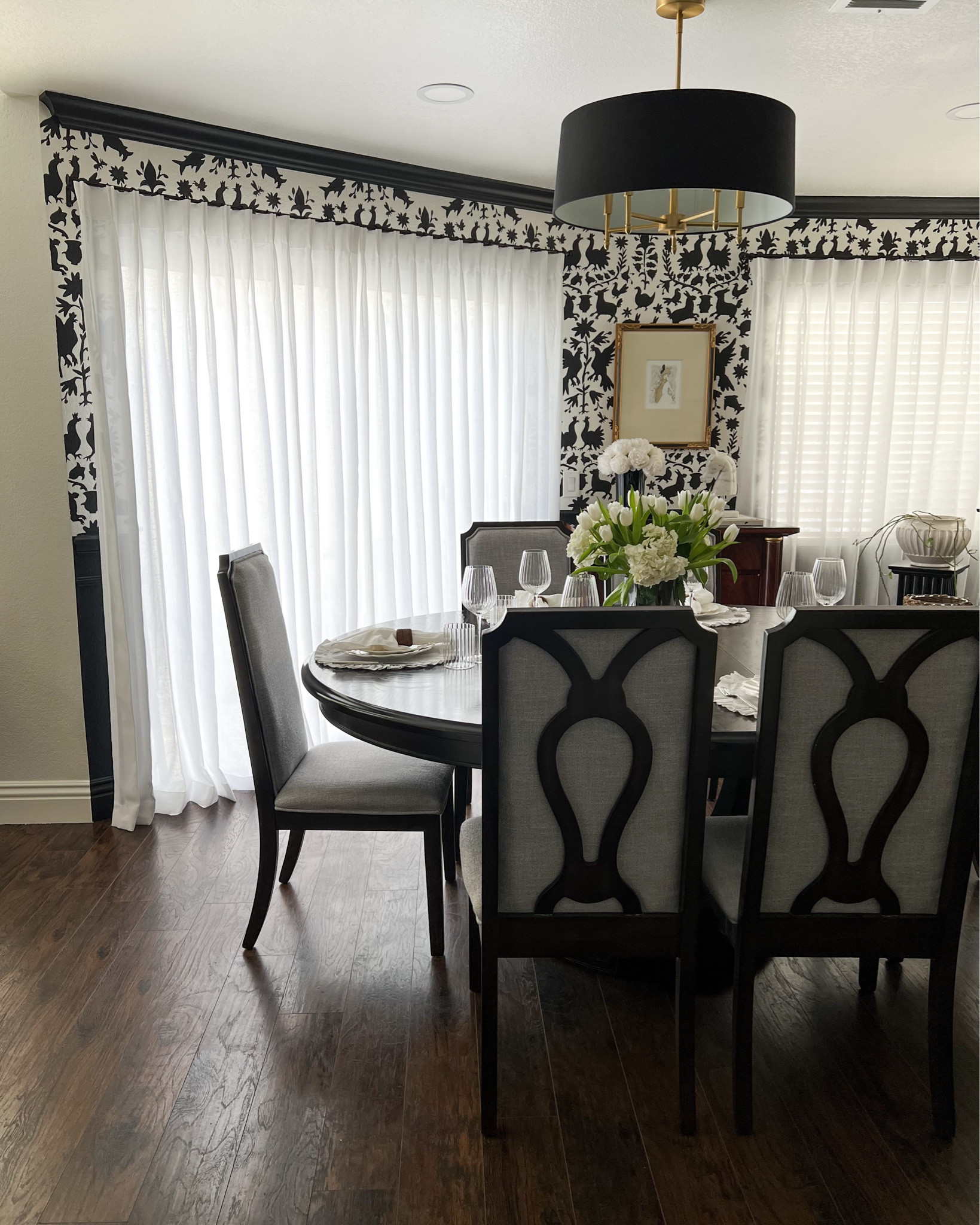 Dining room custom curtains. Use code: IB12 at checkout for 12% off 

Neutral decor. Home decor. Chandelier, dining table, custom curtains. 

#LTKStyleTip #LTKHome #LTKActive