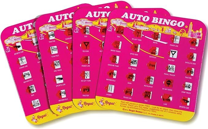 Regal Games - Original Interstate Highway Travel Bingo Set - Travel Bingo Cards for Family Vacati... | Amazon (US)