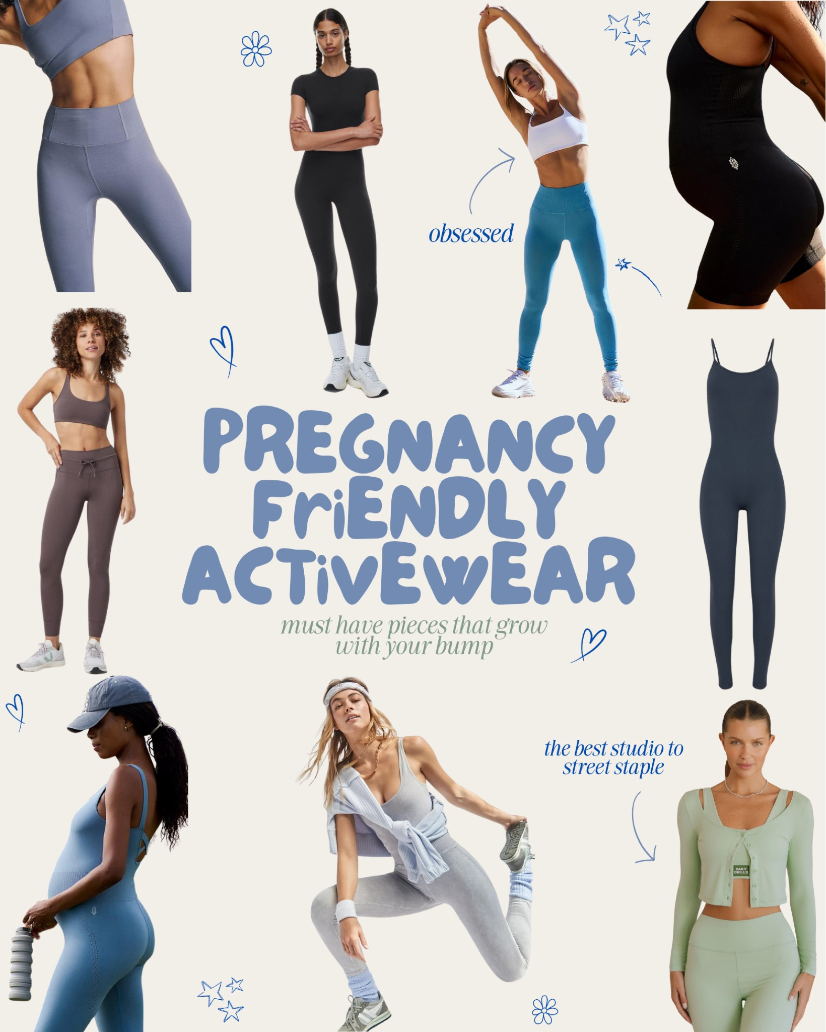 activewear has been my go-to choice of clothing throughout my pregnancy. all these pieces are bump friendly and are perfect for the studio to street  staples 😊🩵 

#LTKActive #LTKbump #LTKfitness