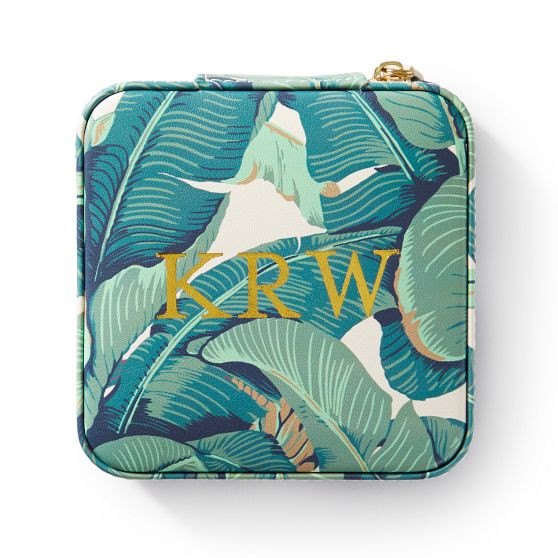 Small Travel Jewelry Case, Foil Debossed | Mark and Graham