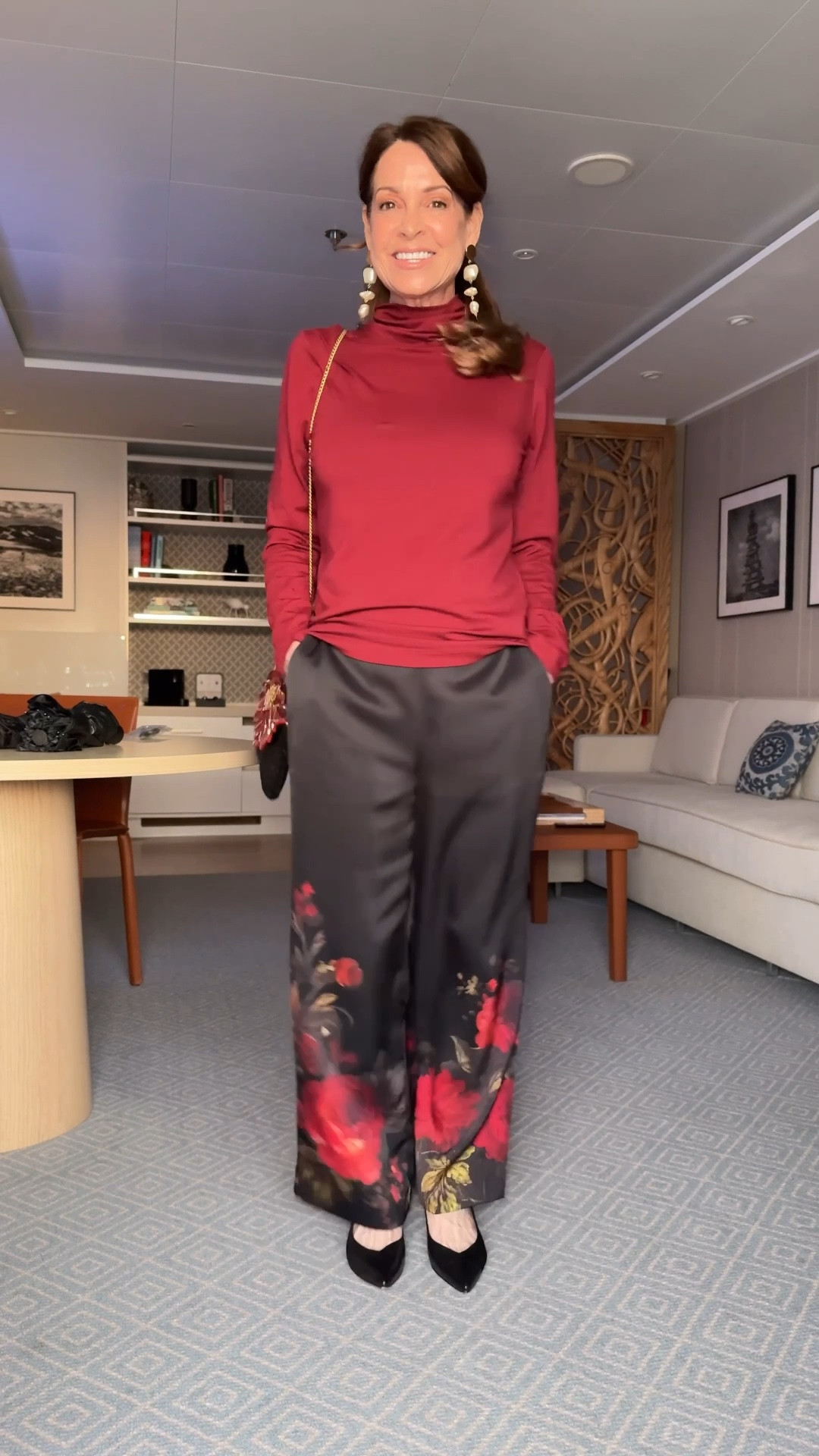 Soft Surroundings features effortlessly elegant pieces for every moment on my calendar.

From these beautiful floral Wide Leg Satin Pull-On Pants to the Soft and Cozy turtleneck, my outfit was perfect from cocktail hour to dinner and a show. And the gorgeous beaded handbag and earrings were statement pieces that topped off my outfit and really stood out.

If you’re looking for new pieces that feel special yet practical for on-the-go or for quiet moments at home shop SoftSurroundings.com now.

I’m wearing pants size Petite XS, top petite small.

Available in misses, petites and women’s sizes.


#LTKStyleTip #LTKPetite #LTKOver40