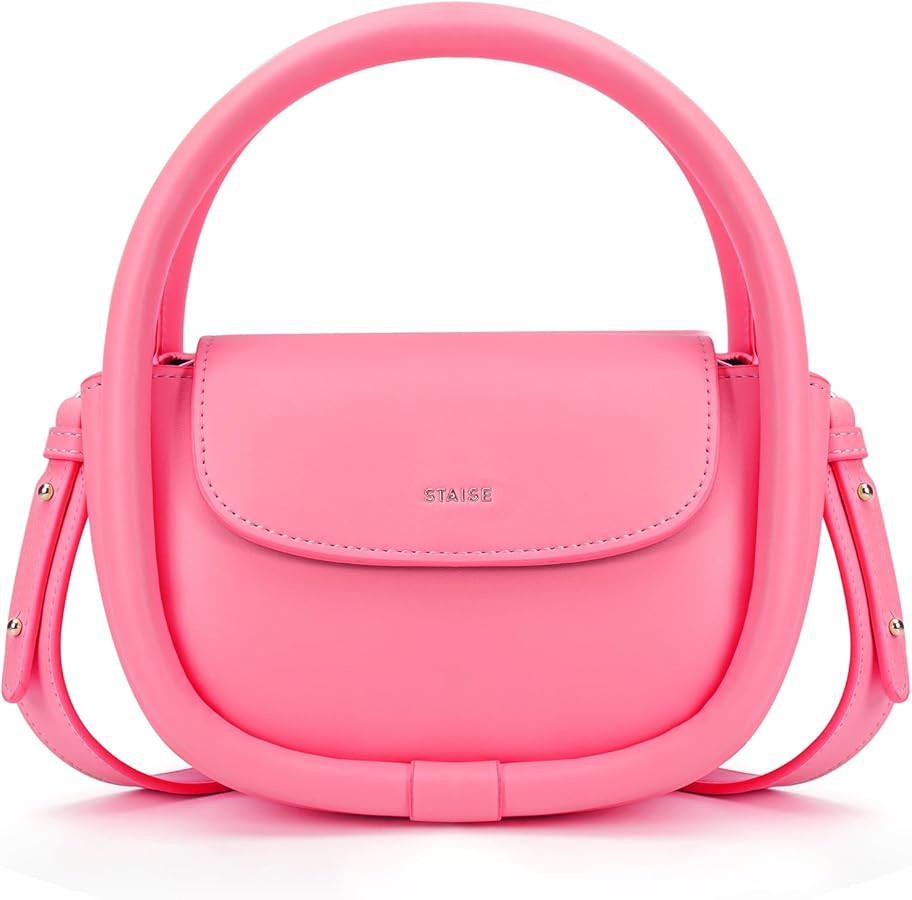 Leather Handbags for Women Shoulder Bags Crossbody Purses Top Handle | Amazon (US)