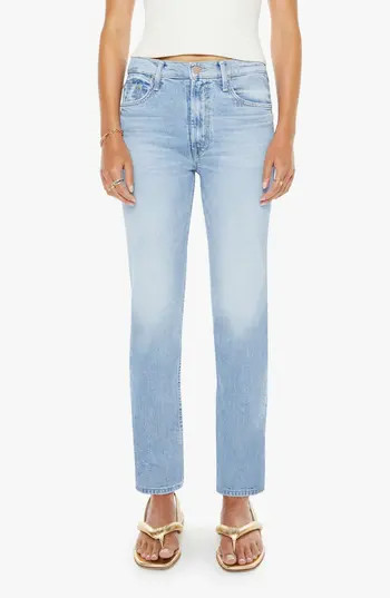 MOTHER The Rider Hover Slim Straight Leg Jeans in Comeback Kid at Nordstrom Rack, Size 29 | Nordstrom Rack