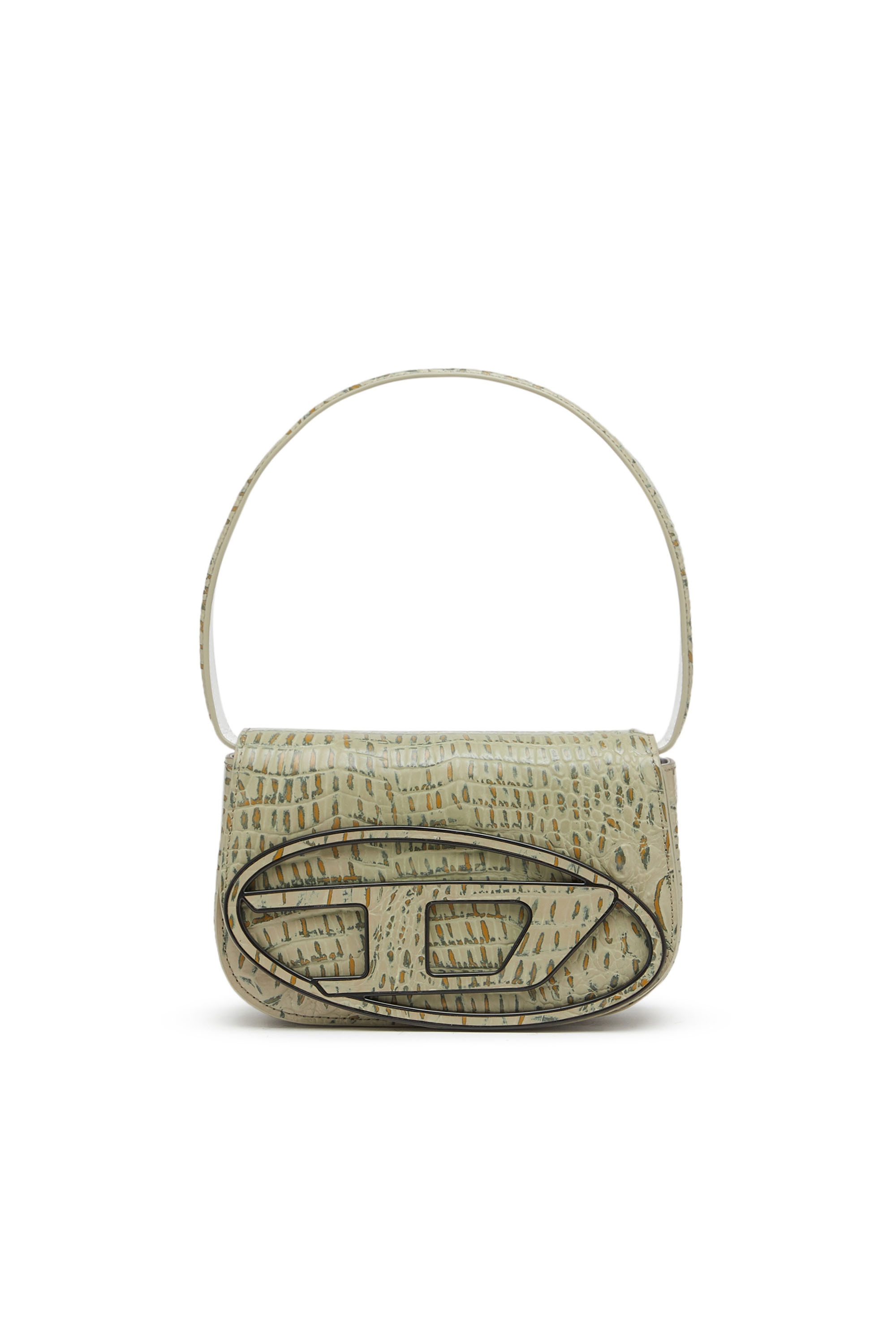 1DR - Iconic shoulder bag with croc print | Diesel US