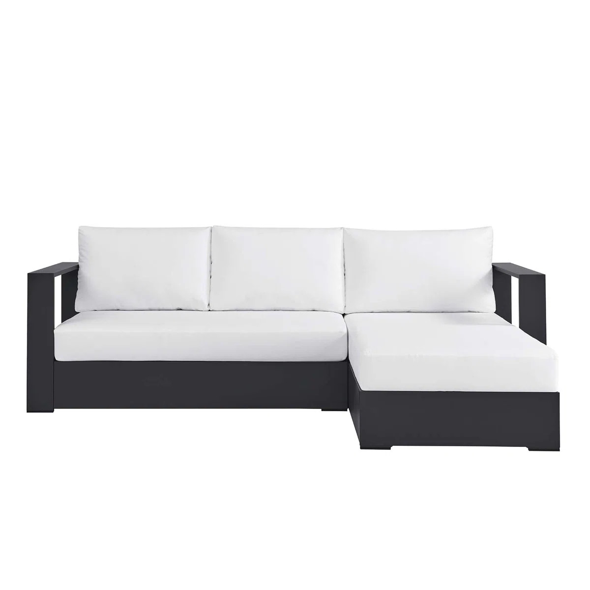 Modway Tahoe Outdoor Patio Powder-Coated Aluminum 2-Piece Right-Facing Chaise Sectional Sofa Set | Wayfair North America