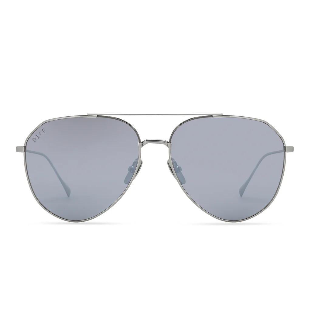 DASH - SILVER + GREY MIRROR + POLARIZED SUNGLASSES | DIFF Eyewear