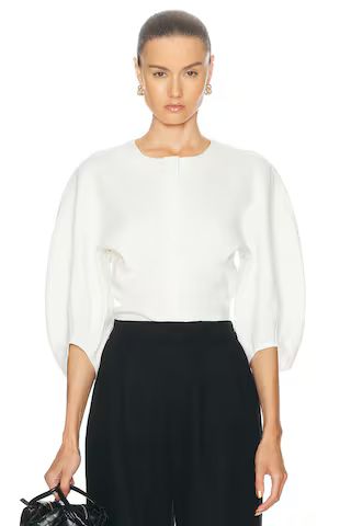 Proenza Schouler Reagan Top in Pearl | FWRD | FWRD 