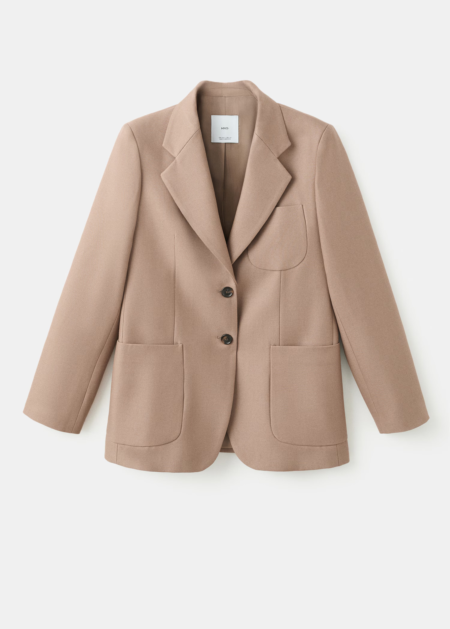 Wool-blend suit jacket with pockets - Women | MANGO United Kingdom | MANGO (UK)