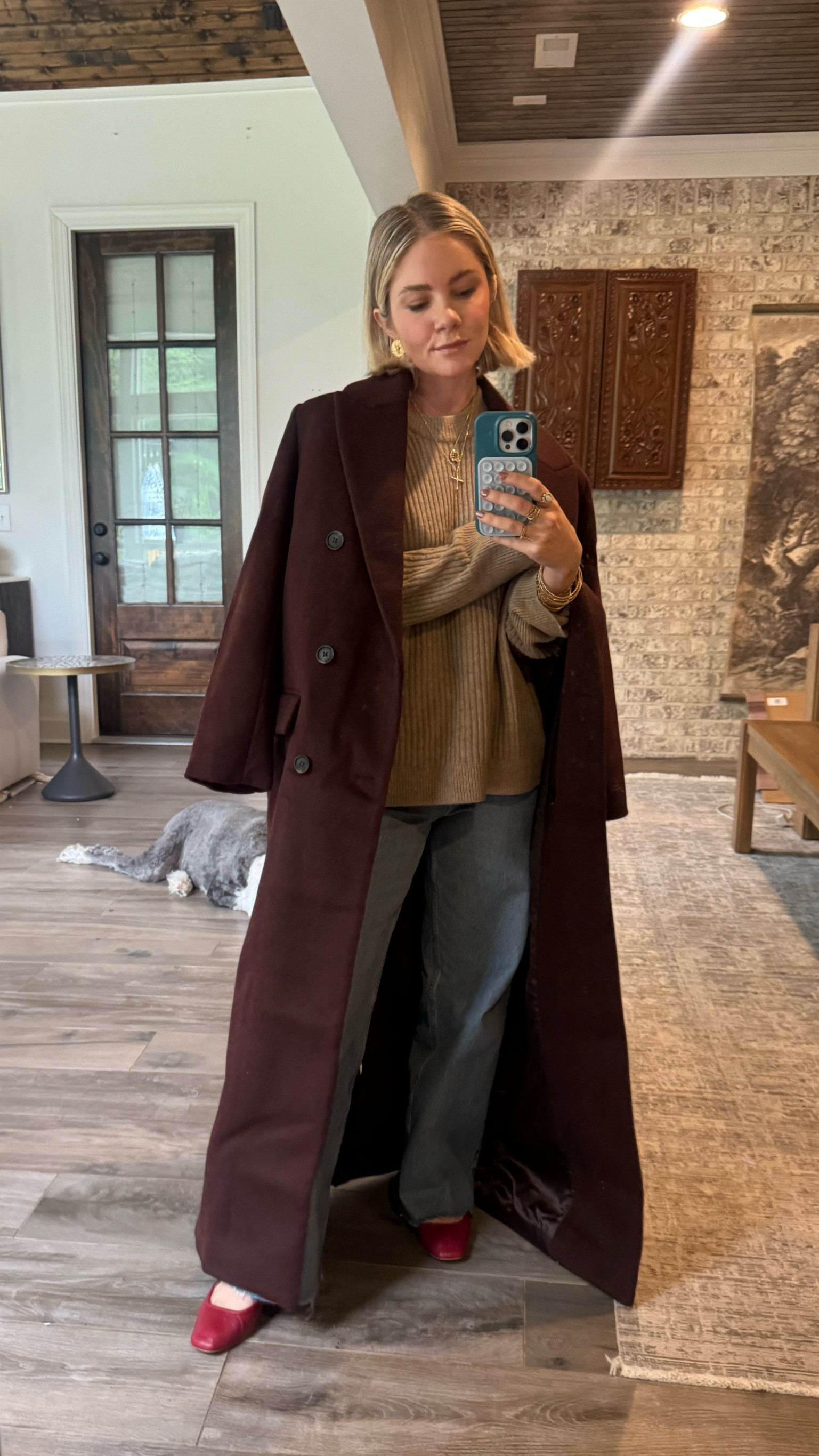 The perfect brown coat for fall outfits! XS in coat, 24 short in jeans 

#LTKStyleTip