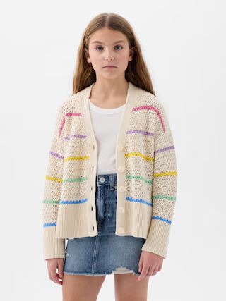 Kids Pointelle Cardigan | Gap (US)