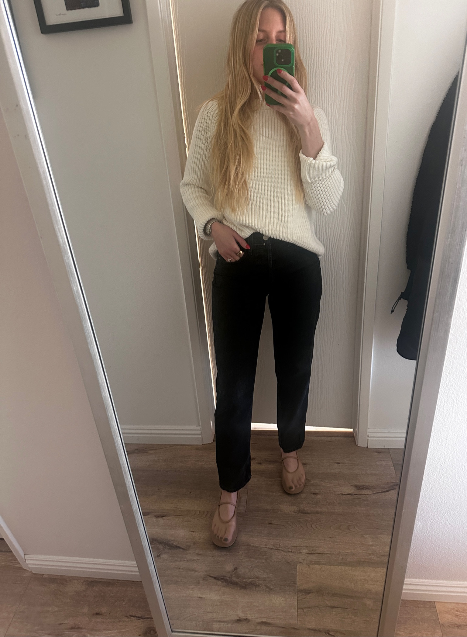 Transitioning into warmer weather with cotton sweaters and mesh flats ♥️♥️

#LTKfindsunder100 #LTKstyletip #LTKSeasonal