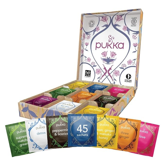 Pukka Tea Gift Box, Herbal Health Wellness Tea, Self Care Selection Organic Tea, Best for Birthda... | Amazon (US)