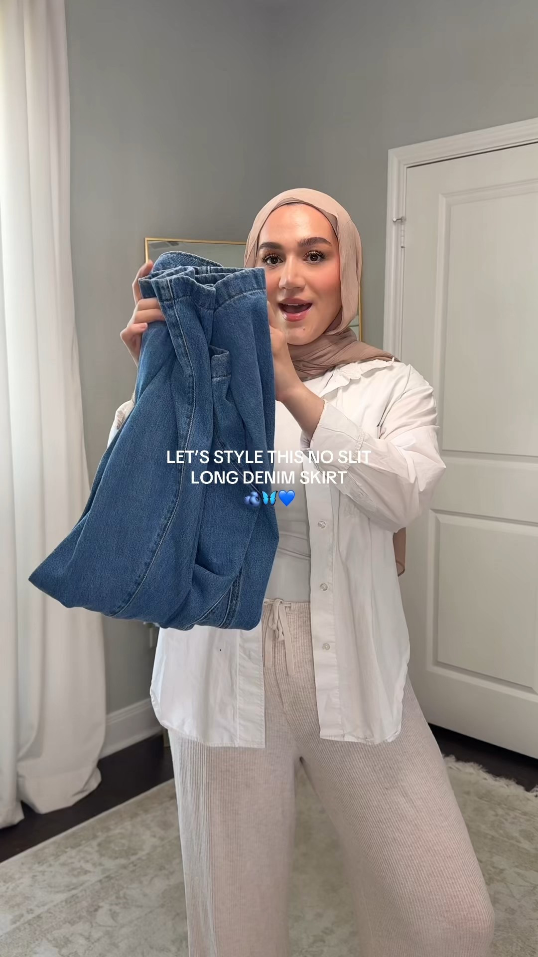 Ahhh the cutest denim skirt!! No slits and long 💙 

#LTKStyleTip