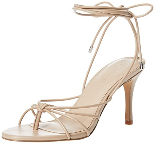 The Drop Women's Archie Lace-Up Strappy Heeled Sandal, Doe Tan, 5 | Amazon (US)