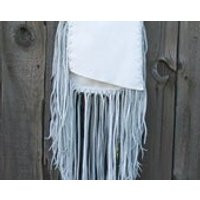 Fringed white bag , boho bag, wedding bag , white leather handbags | Etsy (US)