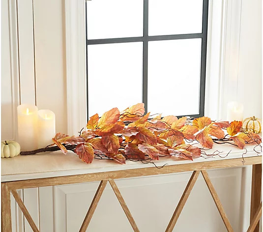 47" Harvest Leaf Branch by Valerie | QVC