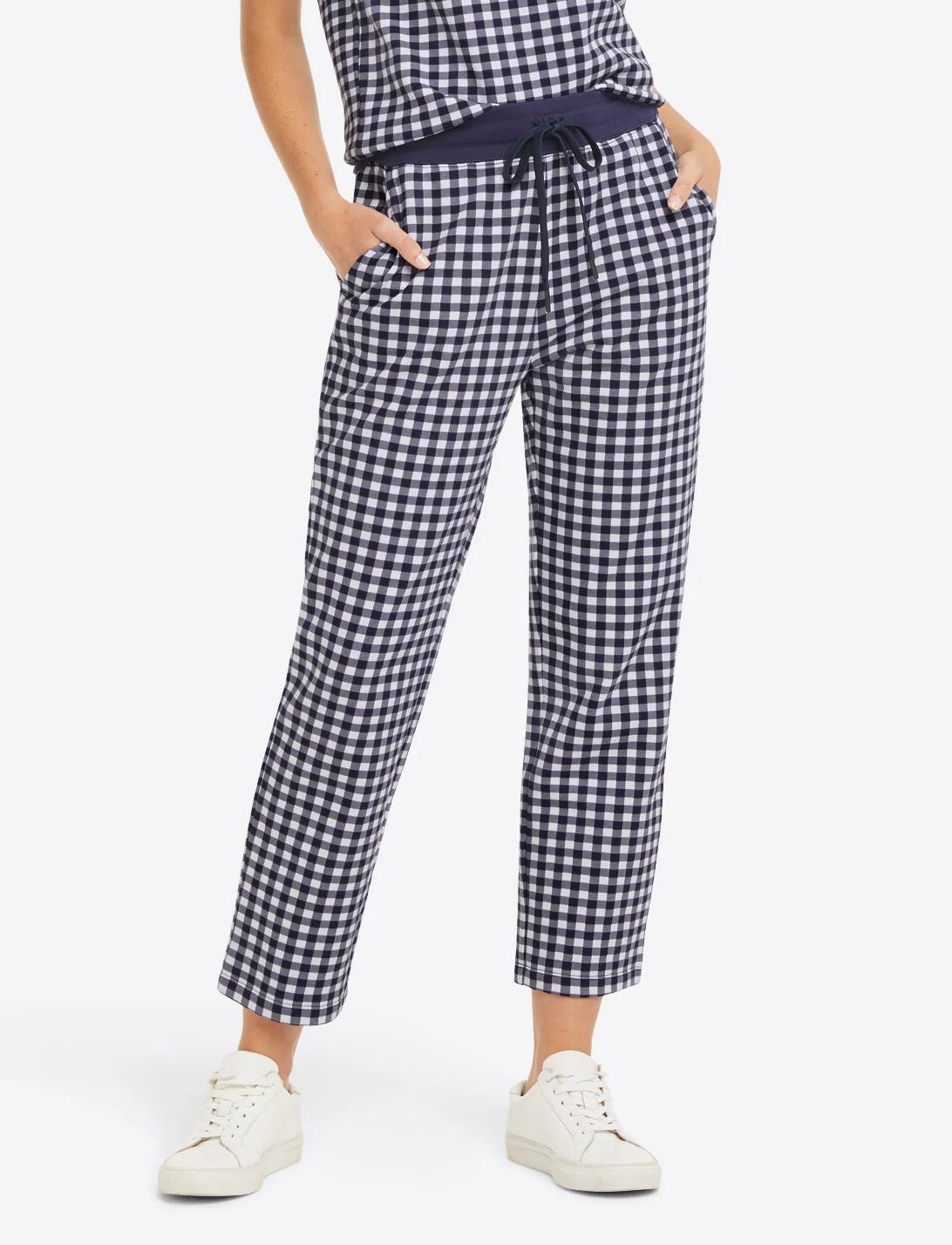 Natalie Sweatpants in Gingham | Draper James (US)