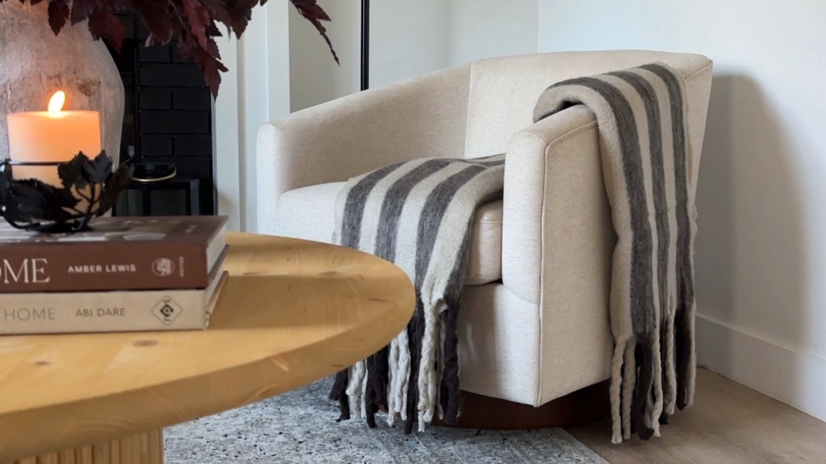 Wool striped blanket PERFECT for fall 🤎

#LTKHome
