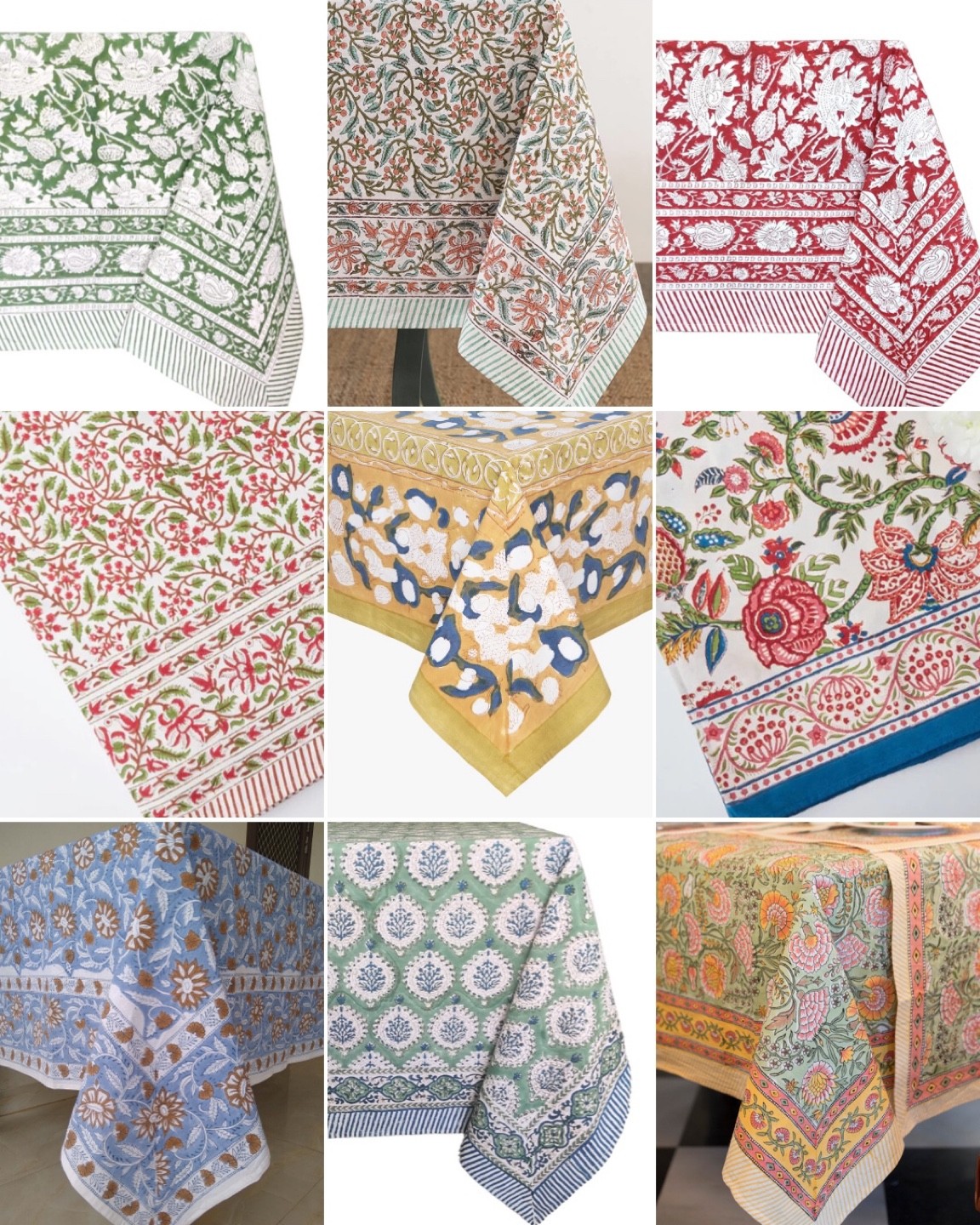 Thanksgiving tabletop ideas | Block print tablecloths | Holiday table lines 

#LTKSeasonal #LTKunder100 #LTKHoliday