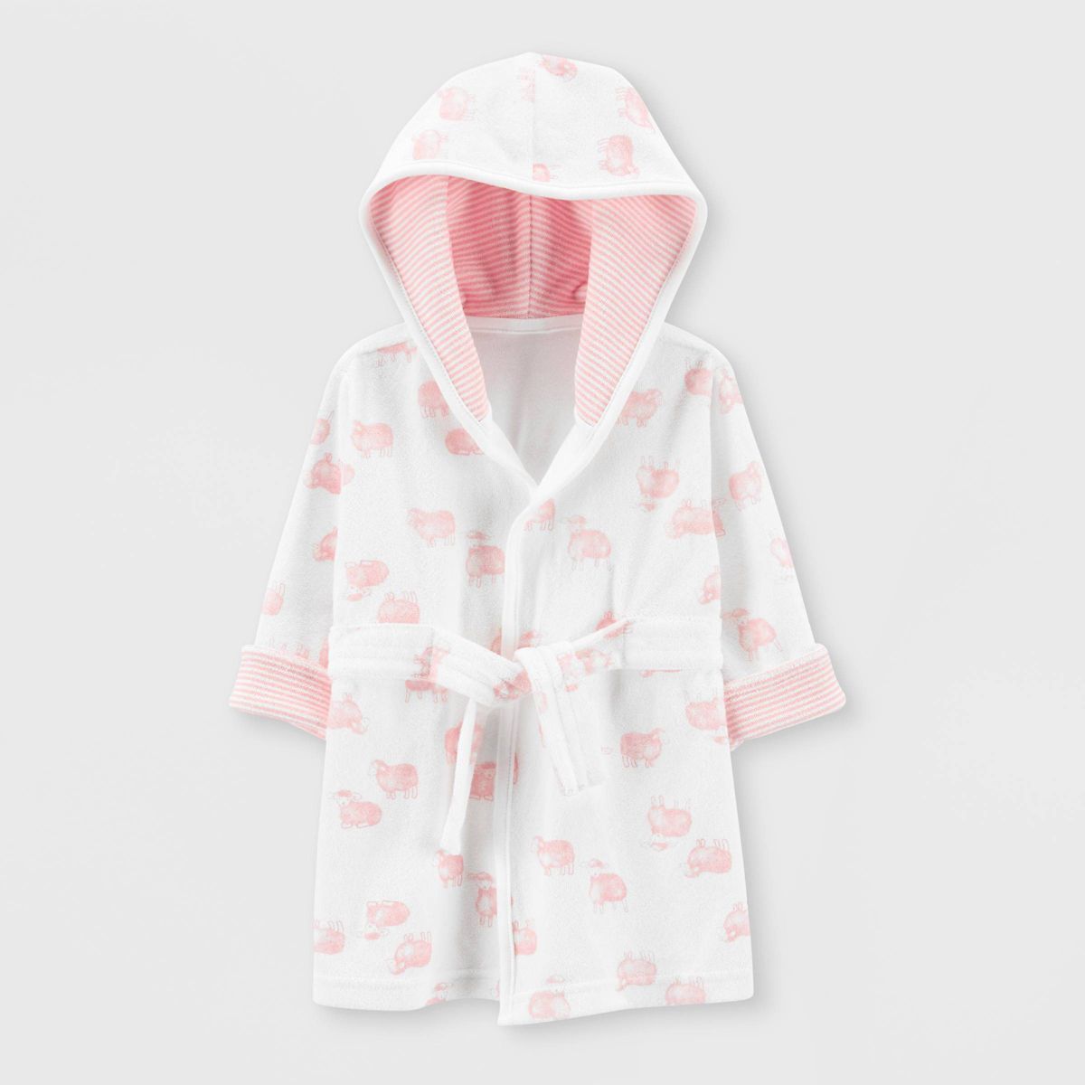 Carter's Just One You® Baby Girls' Sheep Bath Robe - Pink | Target