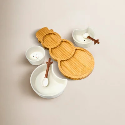 Ceramic Serving Bowl Set with Tray | Wayfair North America