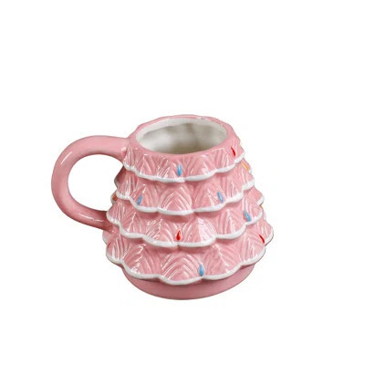 18Oz Pink Xmas Tree Ceramic Mug | Wayfair North America