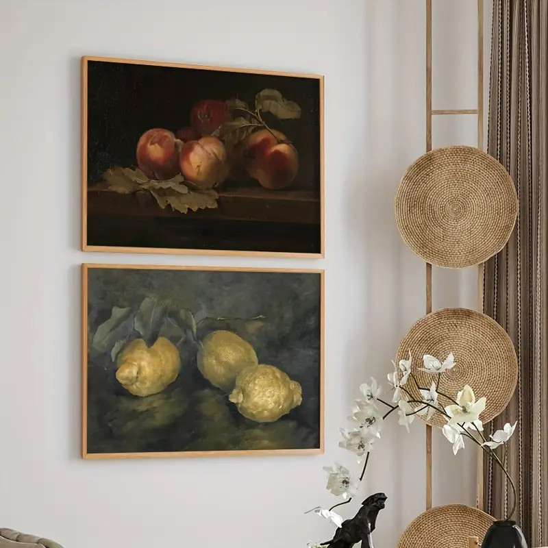 Lemon Still Life Oil Painting Canvas Poster Kitchen Wall - Temu Canada | Temu Affiliate Program