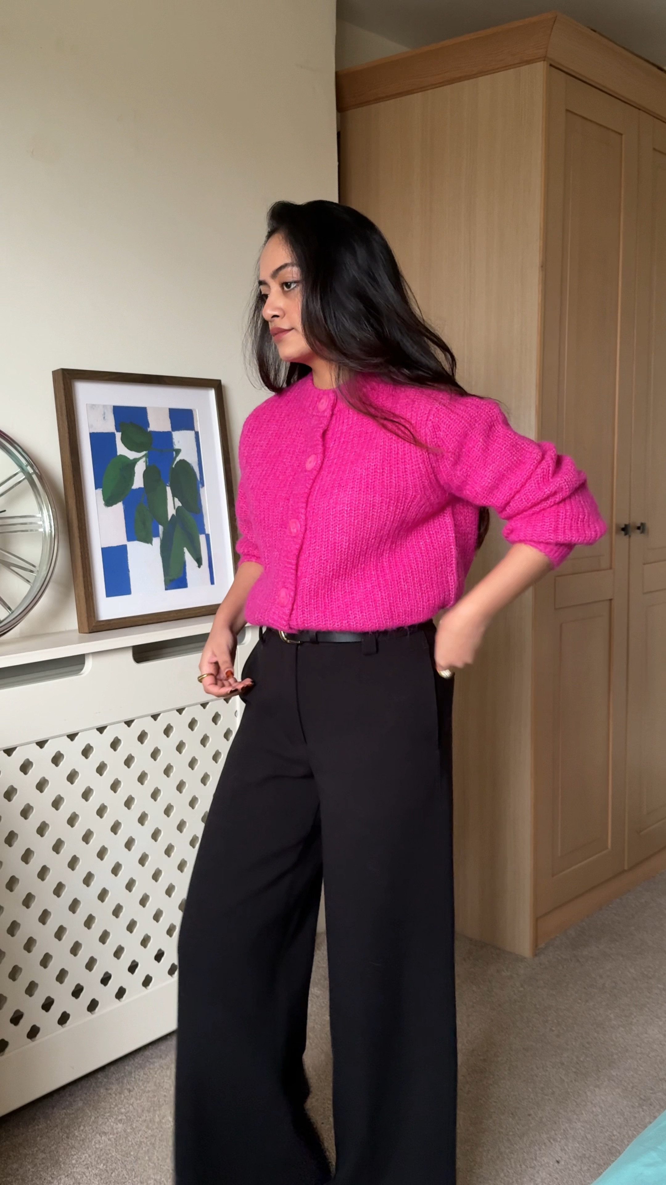pink cardigan, black trousers, winter workwear, corporate wear

#LTKwinter #LTKuk #LTKeurope