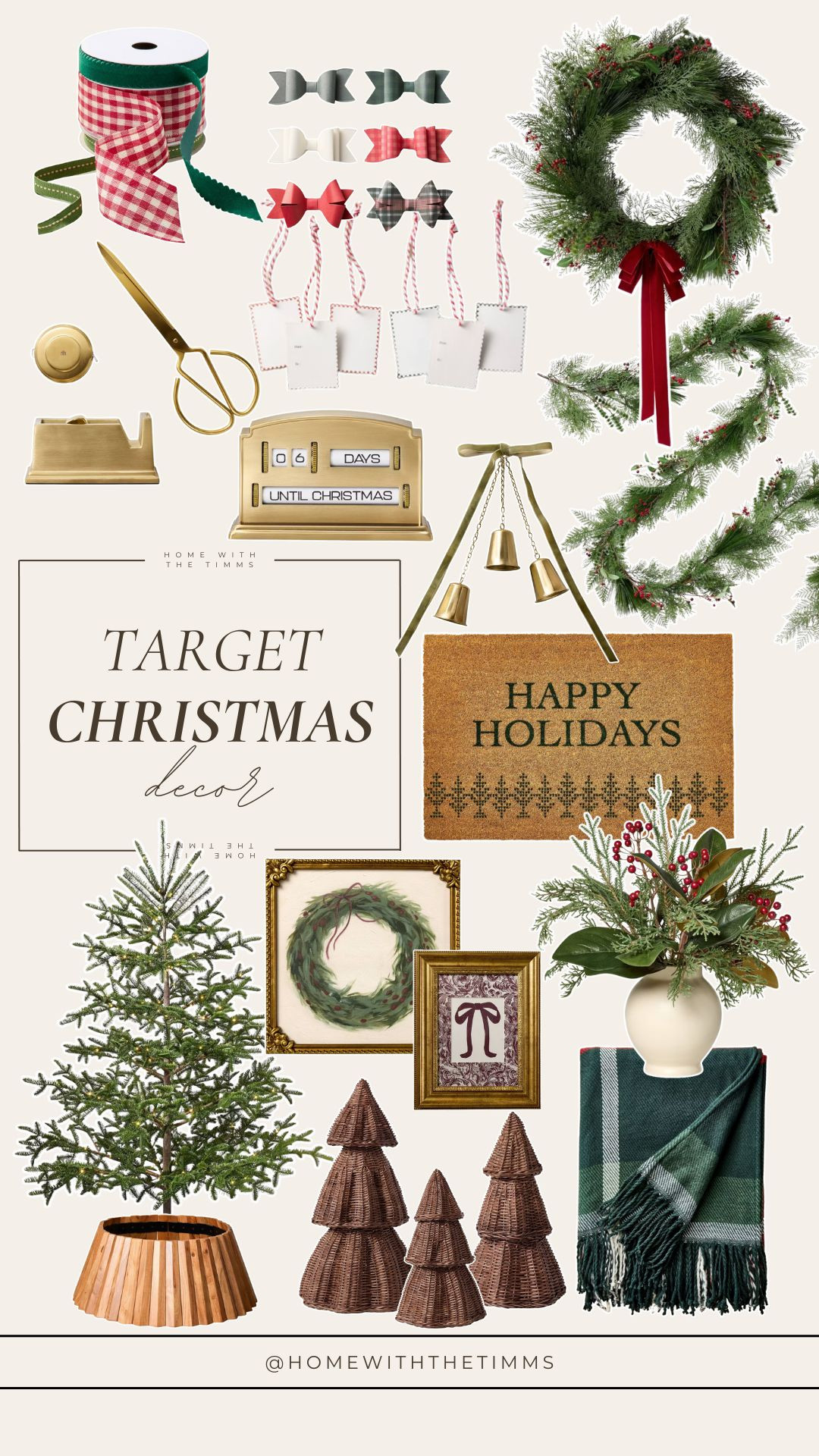 Target Christmas decor - peep the cute ribbons & tags 

 

#LTKHoliday #LTKHome #LTKFindsUnder50