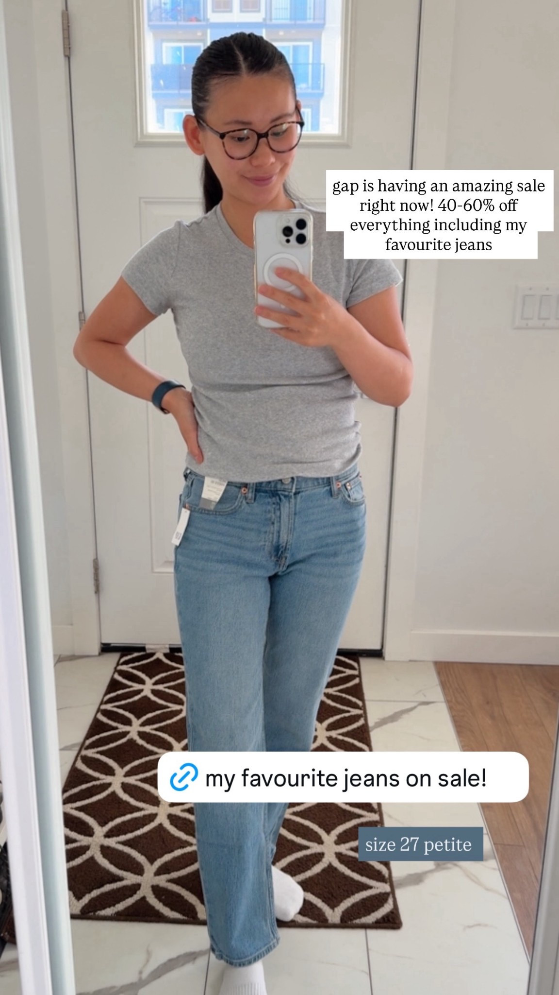 My favourite jeans from Gap are on sale right now! Plus Gap is running 40-60% off the site. Don't miss out  

Size 27 petite

#LTKsale #LTKwinter #LTKcanada