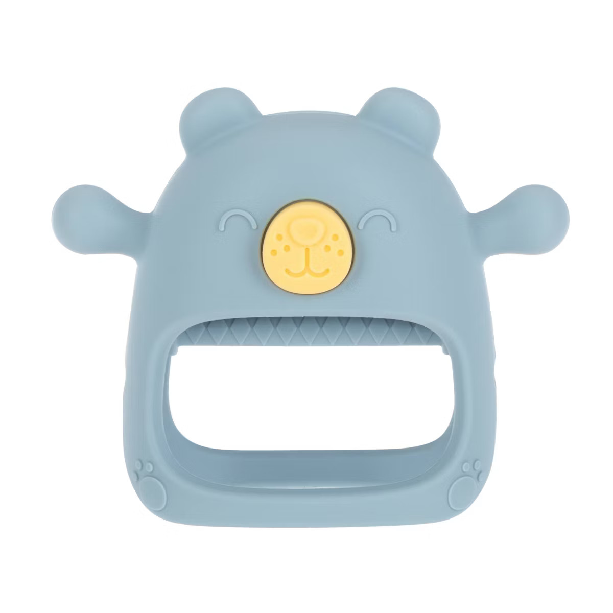 Nuby Silicone Wrist Grip Teething Mitten - Blue Bear | Target