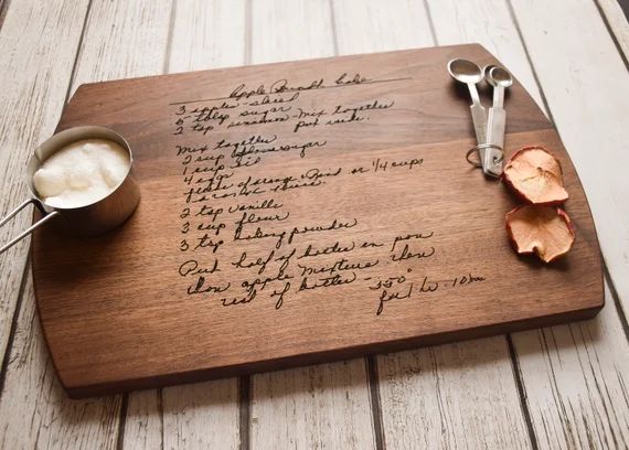 Handwritten Recipe Cutting Board Grandma's Handwriting | Etsy | Etsy (US)