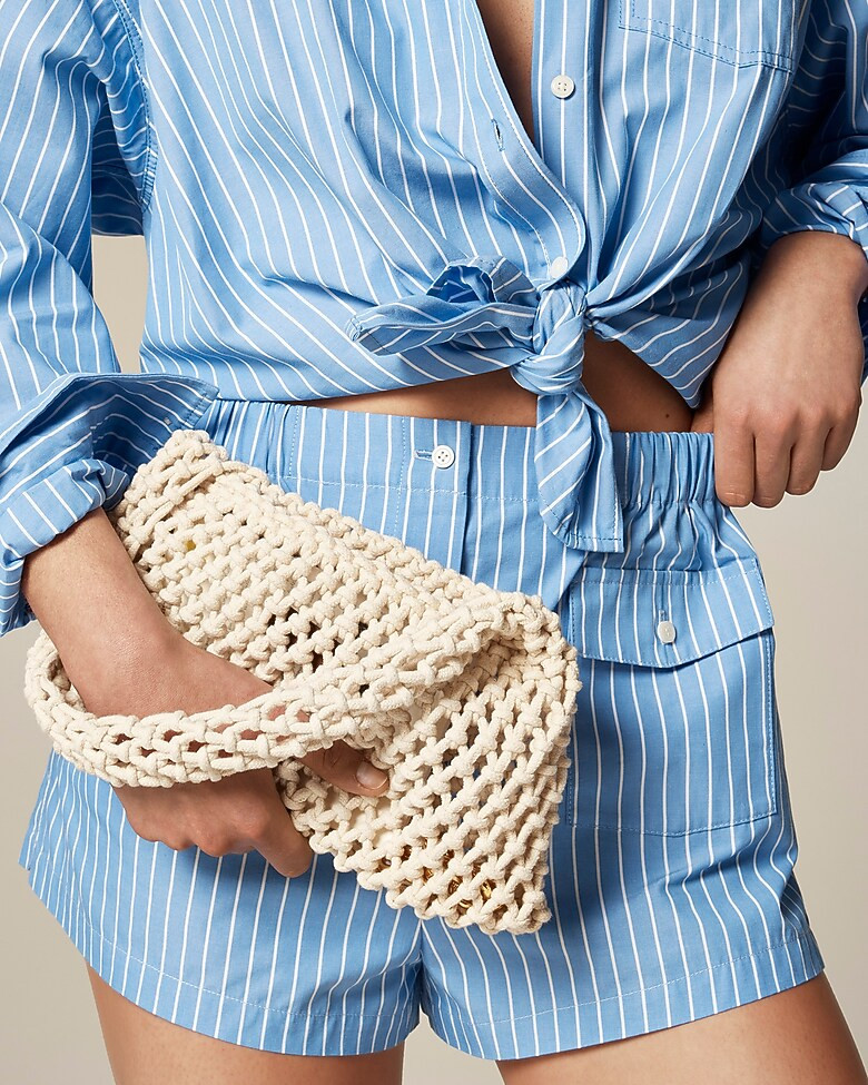 Small Cadiz handknotted shoulder bag | J. Crew US