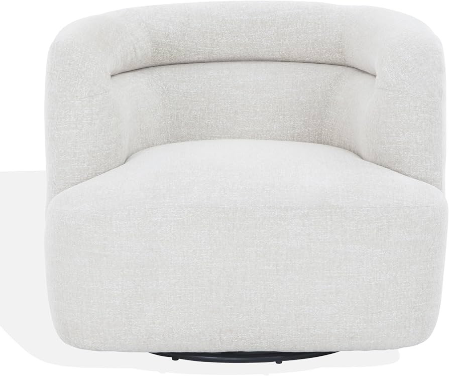 SAFAVIEH Couture - Joangela Barrel Back Swivel Accent Chair - Taupe Chenille - Fully Assembled, S... | Amazon (US)