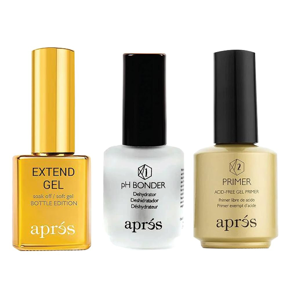 APRÉS Gel-X Professional Nail Kit - Gold Bottle pH Bonder, Acid-Free Primer, and Extend Soak Off... | Amazon (US)