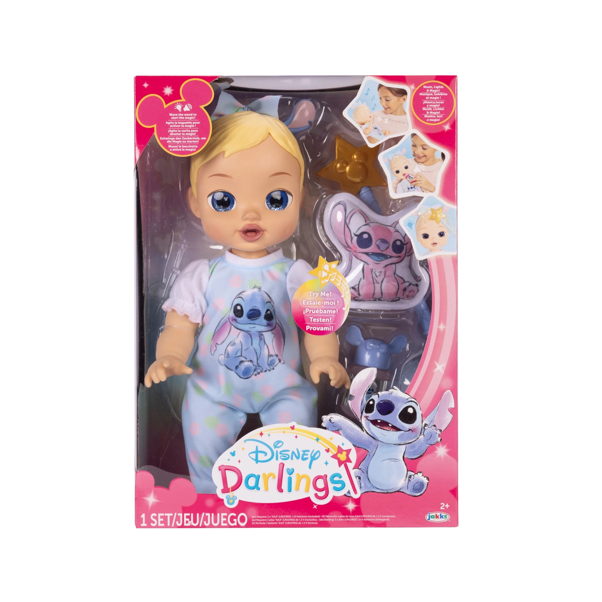 Disney Darlings Deluxe Stitch Feature Blue Eye Baby Doll for Child Ages 3+ | Walmart (US)