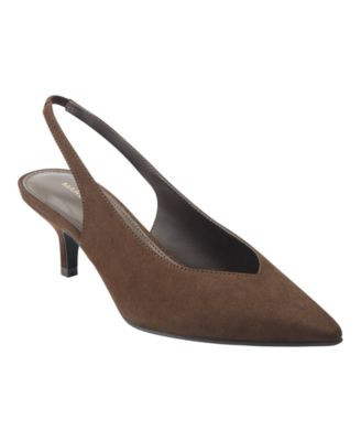 Marc Fisher Women's Labela Slingback Kitten Heel Pumps - Red | Macy's