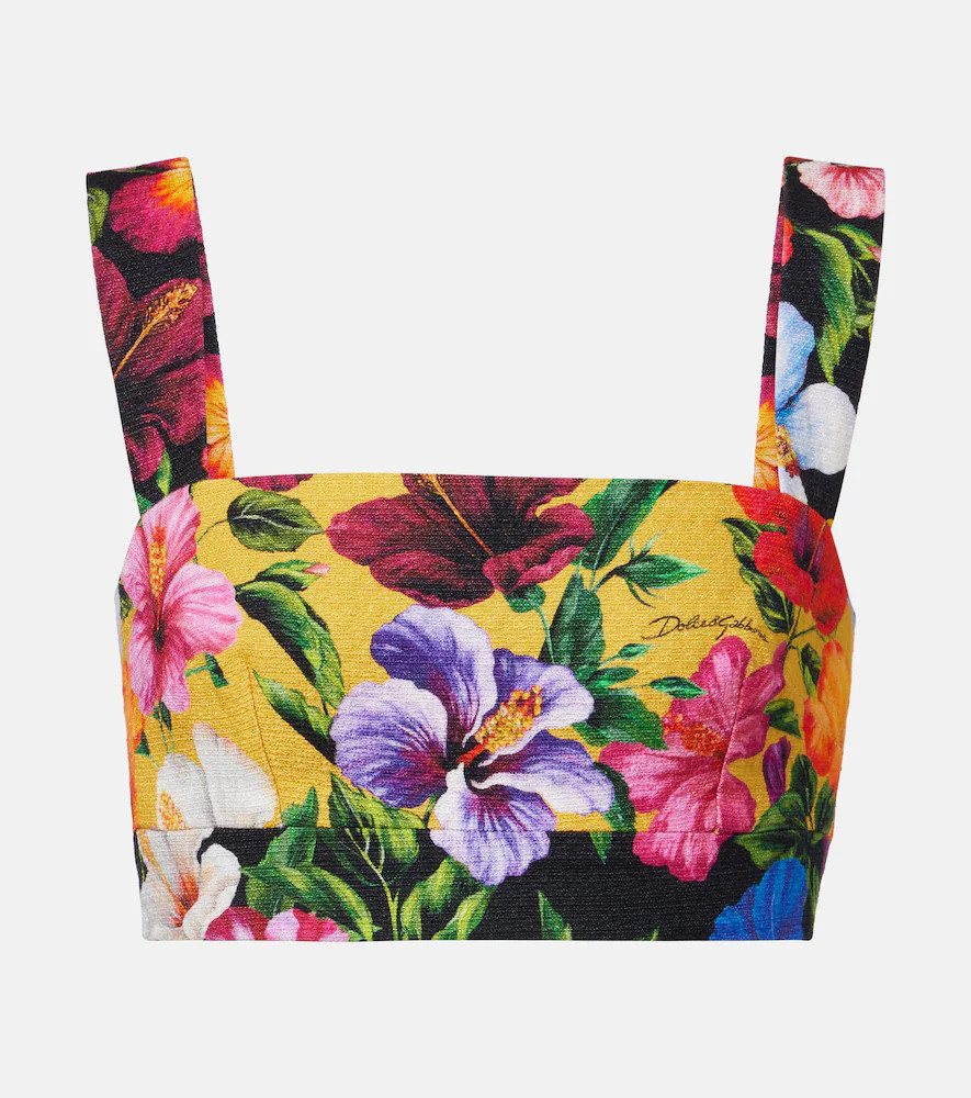 Dolce&Gabbana Floral crop top | Mytheresa (US/CA)
