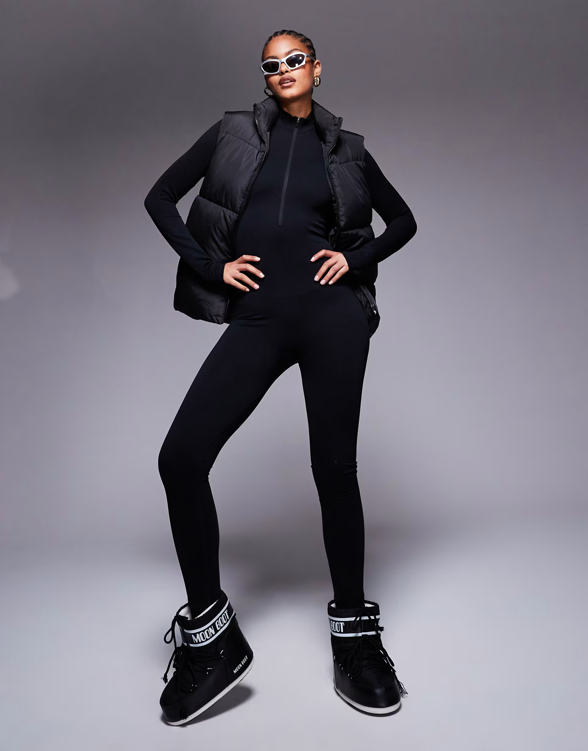 ASOS 4505 Tall Ski Top seamless thermal base layer all in one in black | ASOS (Global)