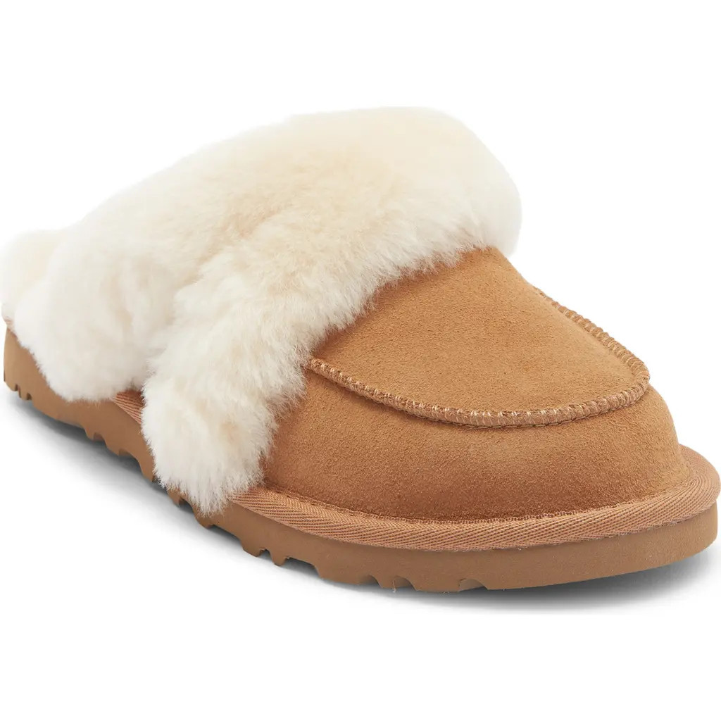 UGG® Loria Genuine Shearling Lined Slipper in Chestnut at Nordstrom Rack, Size 6 | Nordstrom Rack