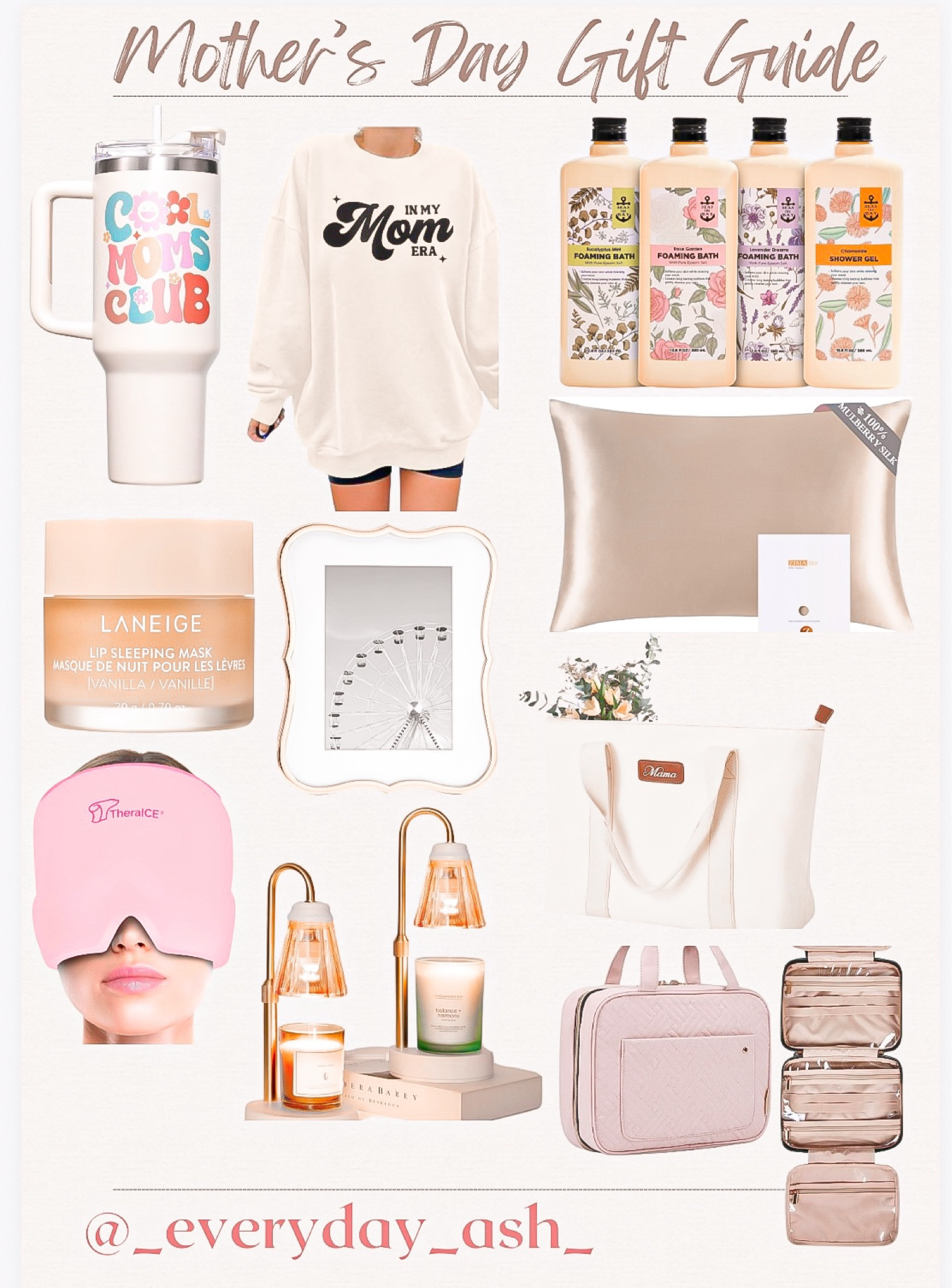 Mother’s Day gift ideas 🩷🎁

Mother’s Day, gift guide, guide ideas, mom to be, gift for her, mom tumbler, mom sweatshirt, bubble bath, lip mask, silk pillow case, tote bag, cold cap, candle lamp, toiletry bag 

#LTKstyletip #LTKfindsunder100 #LTKGiftGuide