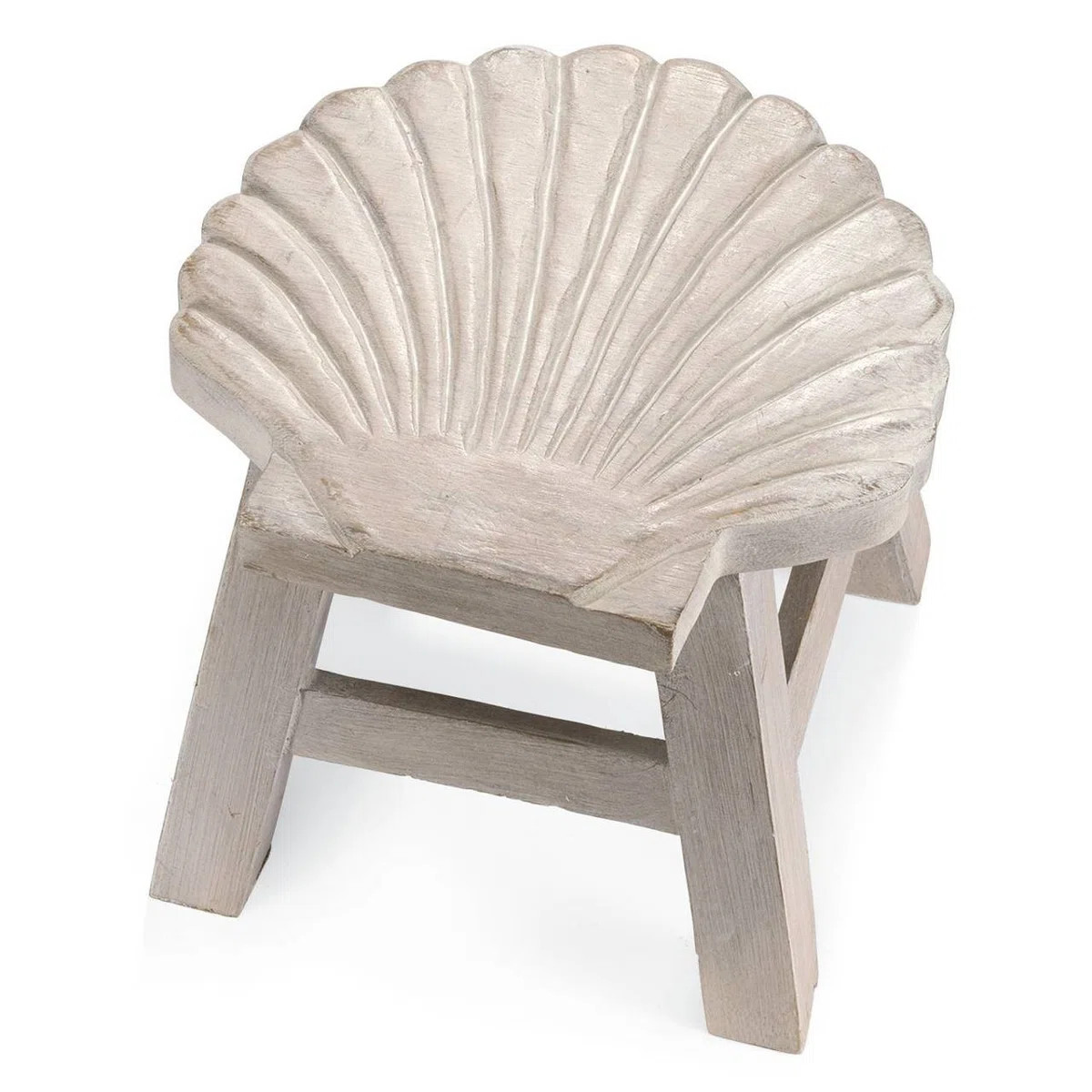 Dehon Scallop Sea Shell Step Stool | Wayfair North America