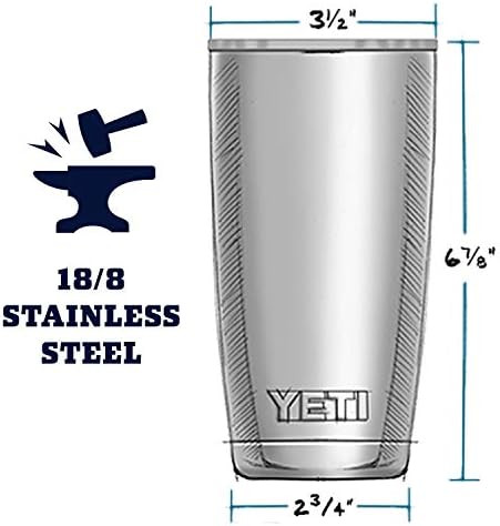 YETI Rambler 20 oz Tumbler, Stainless Steel, Vacuum Insulated with MagSlider Lid | Amazon (US)