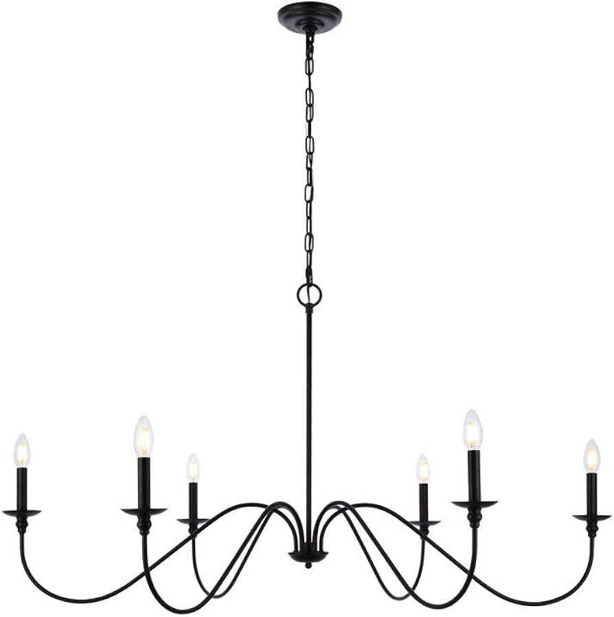 Rohan 48 Inch Chandelier in Matte Black | Amazon (US)