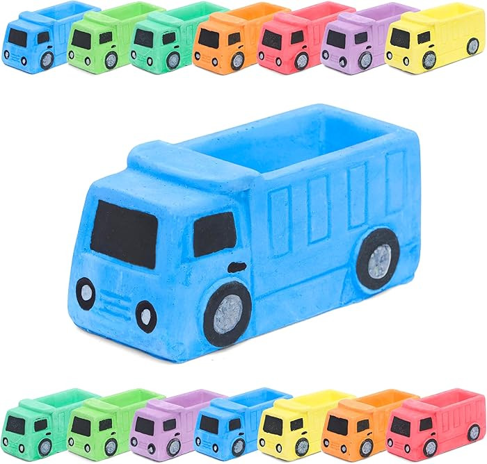 Dump Truck Sidewalk Chalk for Kids (14 Pack) – Construction Truck Chalk for Toddlers 1-3 – Ou... | Amazon (US)