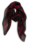 Click for more info about Skull Silk Scarf