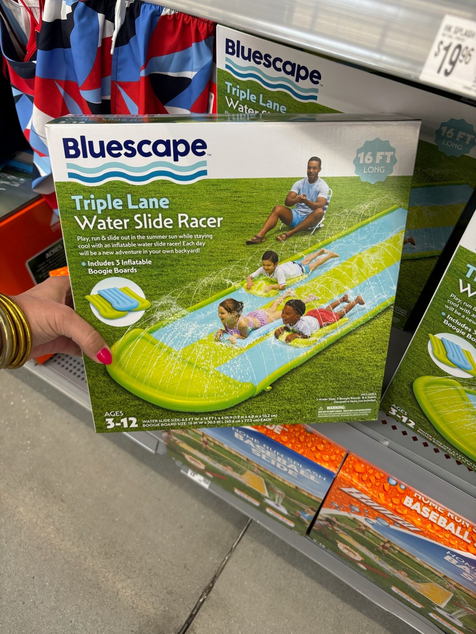 Summer is officially here ☀️💦
This triple lane water slide racer is only $30 at Walmart and my kids would be entertained for HOURS!!

Spring, summer, outdoor fun, Memorial Day, party kid fun

#LTKSaleAlert #LTKSwim #LTKKids