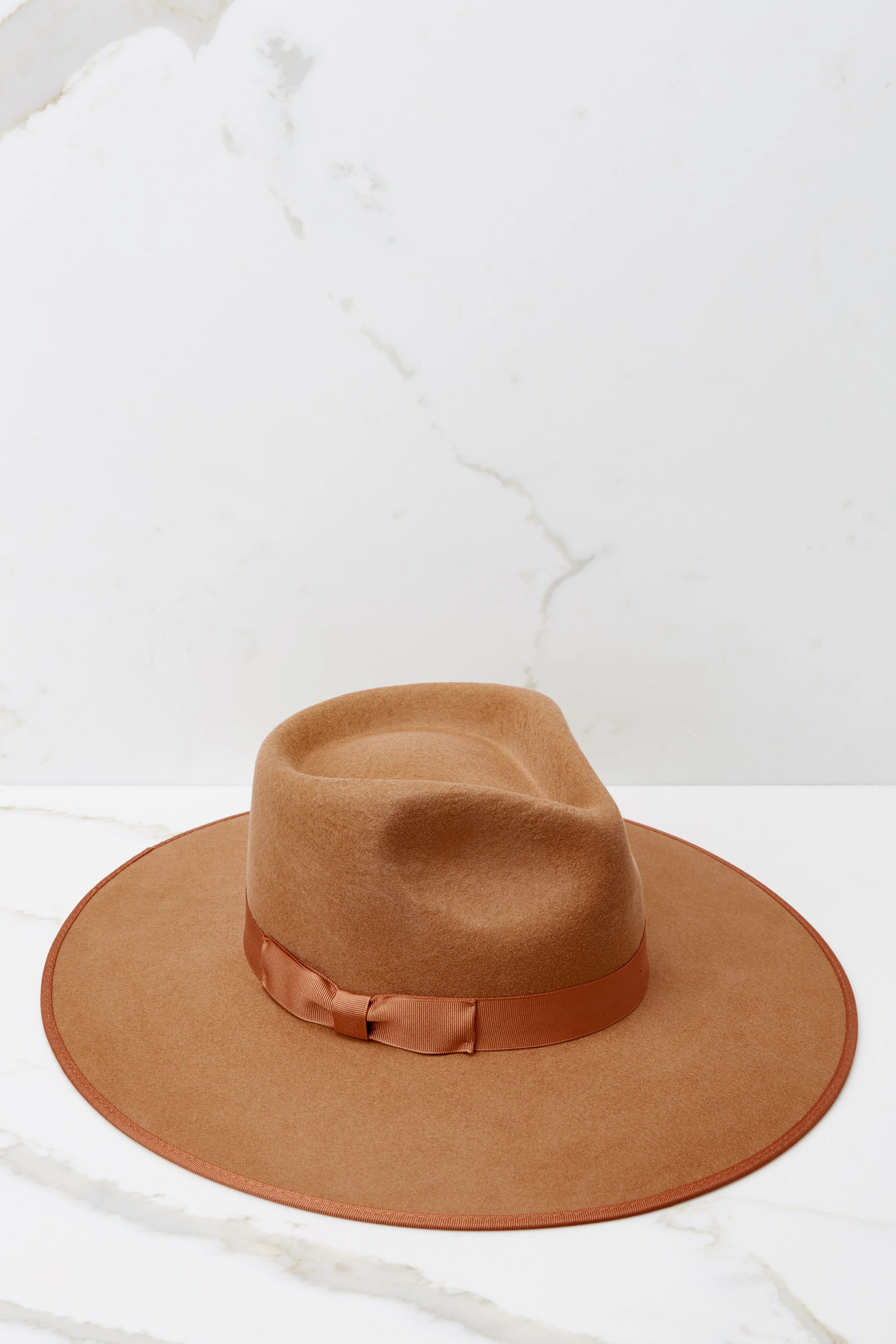 Light Brown Rancher Hat | Red Dress 